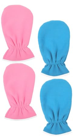 IWOWHERO 2 Paare Paraffinwachs Handpflege Handschuhe für Frauen Atmungsaktive Feuchtigkeitsmasken Komfortable Spa Handpflegehandschuhe mit Sicherem Verschluss für Tägliche Hautpflege