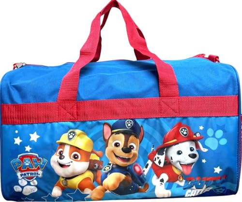 Ruz 18 Inch Kids Duffel Bag Overnight Carry-On Travel And Sports Bag (Paw Patrol -Duty Calls)