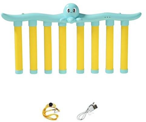 asfanst Reflective Drop Stick Challenge Game, Hand Eye Coordination Reflex Training Toy, 3 Adjustable Speed Modes, Catching Sticks Game for All Ages (Light Blue)