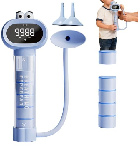Entrenador Pulmonar Equipo De Entrenamiento Respiratorio | Entrenador de Respiración con Mancuernas para Niños Para Jóvenes Niños Niñas Aula Hogar Exterior Escuela Correr Fitness