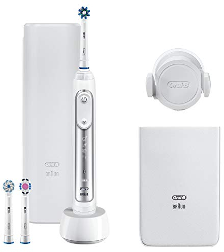 Oral-B Genius 8200W Silver Adulto Silver Elektrische Zahnbürste, Deutschland, 555,95 g, 99 mm, 235 mm, 253 mm, 774,09 g