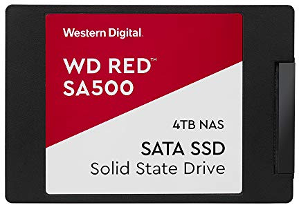 WD Red SA500 NAS SATA SSD WDS400T1R0A - Unità a stato solido - 4 TB - interna - 2,5 - SATA 6Gb/s