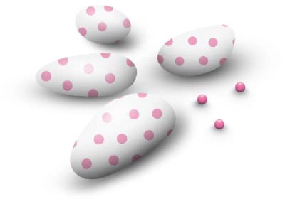 Papa Confetti al cioccolato pois rosa 500 grammi