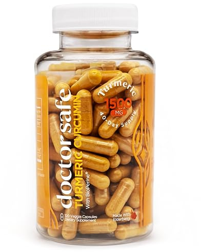 Turmeric Curcumin with Black Pepper Extract 1500mg - High Absorption Ultra Potent Turmeric Supplement with 95% Curcuminoids and BioPerine - Non GMO Curcumin Capsules for Joint Support - 120 Capsules