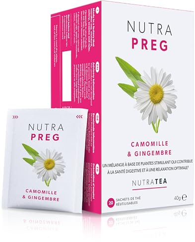 Nutratea Te per la Nausea Mattutina - Aiuta ad Alleviare la Nausea e Sostiene il Benessere della Mamma - Include Zenzero, Menta Piperita e Camomilla