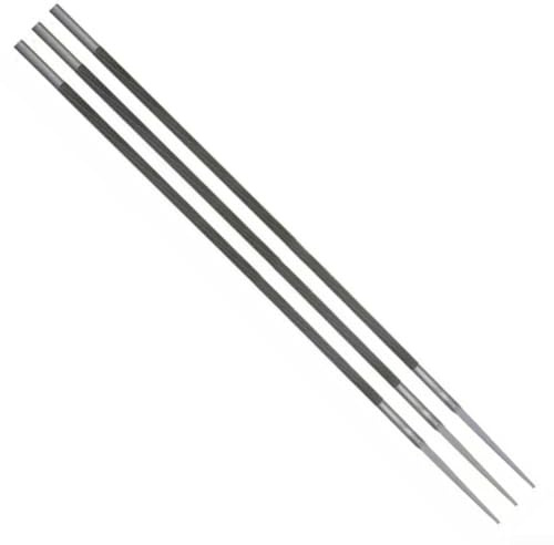 Lot de 3 limes d'affûtage pour tronçonneuse, diamètre en métal de 3,5 mm, accessoires compatibles avec les tronçonneuses Oregon