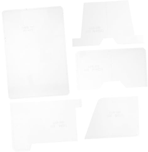 TEHAUX 1 Satz Acryl-vorlage Kartenbeutel-vorlage Mustervorlage Für Eine Brieftasche Aus Acryl Kartenhalter-schablonenvorlage Vorlagen Für Reisepassinhaber Werkzeug Lederwaren Zubehör