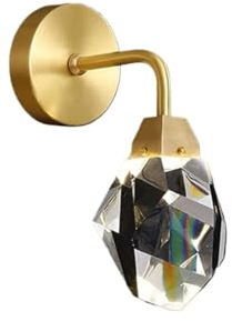 Korridorlampe Dekorative Wand Beleuchtung Moderne Wandleuchten aus Kristallmessing Luxuriöse Gold Schlafzimmer Nachttisch Wandleuchte Indoor Wandleuchte for Wohnzimmer Spiegel Eitelkeit Lampe Bad Flur