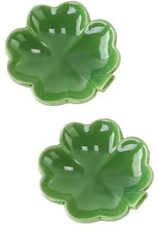 JEWEDECO 2pièces Plateau à Bijoux Céramique Design Élégant Pour Décoration Et Rangement De Bijoux Support Multifonctionnel Pour Bureau Et Maison