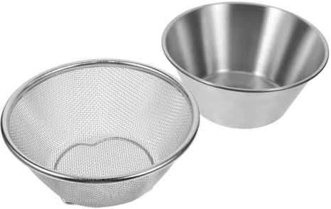 Alipis Colino Per Riso in Acciaio Inossidabile e Bacinella Da Cucina Di Scolapiatti Per Frutta e Ortaggi Colino a Maglie Sottili Per Pulire Alimenti