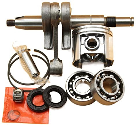 Repuestos para herramientas eléctricas de exterior Piezas de reemplazo de motosierra 42.5mm Anillos de pistón Cigüeñal Rodamiento de aceite Sello de aceite Ajuste MS250 MS230 025 023 Piezas del motor