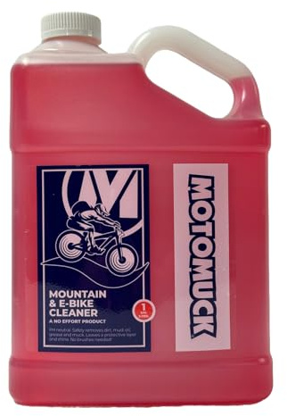 Motomuck PH Neutral Nano Tech Mountain & E-Bike Cleaner - Bike Cleaner - Bike Wash - Safe On All Surfaces and All Types of Bicycles- (1 gallon Bottle)