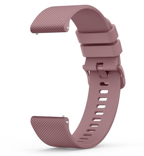 Amzpas ersättning klockarmband 20 mm 22 mm armband silikon, klockarmband med snabbkoppling ersättningsband klocka remmar, klockor tillbehör klockarmband klockarmband klockarmband för kvinnor män, 20mm