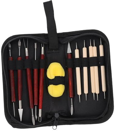 Anneome Modellier-Werkzeuge Für Mit Holzschnitzwerkzeugen DIY Polymer Zubehör Für Erwachsene Zum Schneiden Und Glätten