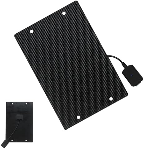 Eco Solar Panel Charger - Chargeur Solaire USB 12W à Haute efficacité, Solution de Charge Portable | Panneau Solaire en Silicium monocristallin pour téléphones et tablettes, Conception légère Durable