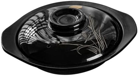 Casseruola in Argilla Nera Resistente alle Alte Temperature