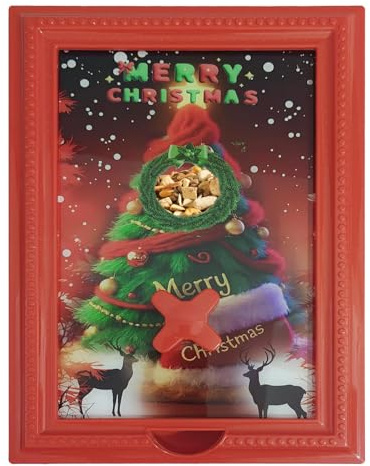 Portarretratos dispensador de caramelos, 30 x 21 x 3 cm, práctico estante de almacenamiento, dispensador de caramelos montado en la pared, organizador de contenedores de aperitivos recargable