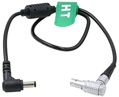 HangTon Câble d'alimentation à angle droit pour contrôle d'objectif sans fil TILTA Nucleus-M 7 broches