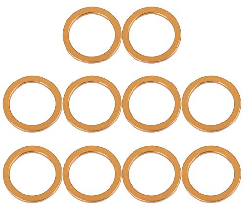 F FIERCE CYCLE 10 Stück Krümmerdichtung Dichtring Auspuff Motorrad Auspuffkrümmer O-Ring Dichtung 30mm