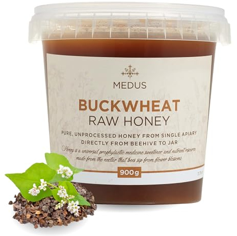 Earthbreath Buckwheat Raw Honey 900g–100% Raw & Natural – Sustainably Harvested – Rich in Natural Goodness – No Artificial Additives