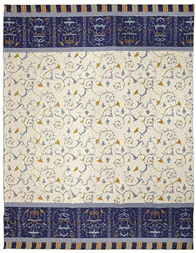 Bassetti OPLONTIS Tagesdecke aus 118% Baumwolle in der Farbe Blau v.9, Maße: 240x255 cm - 9320796
