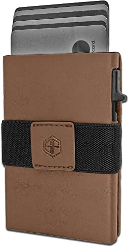 SF SCOFIELD Geldbörse Herren | Portmonee Herren für 11-12 Karten | Geldbeutel RFID Schutz | Portemonnaie | Wallets for Men | Smart Wallet | Kreditkartenetui | Slim Wallet | Kartenetui Klein