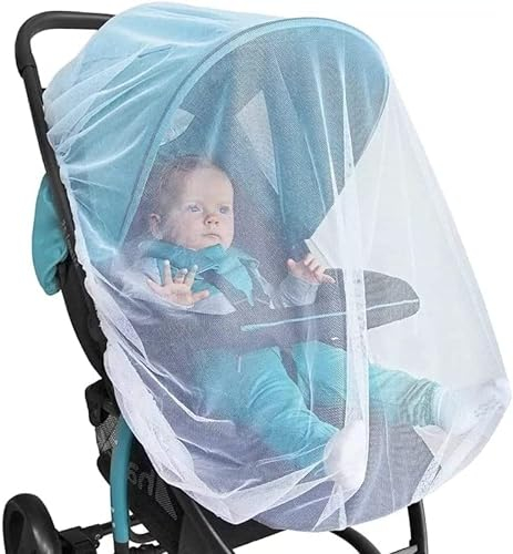 Zanzariera Passeggino Universale,Zanzariera Passeggino-Protezione da Vespe,Zanzare e Insetti,per Passeggino,Carrozzine Ovetto