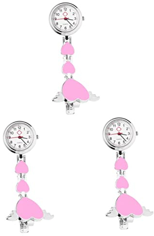Mikikit 2 Stück Kreatives Dekor Lesen Taschenclip Krankenschwestern Student Brosche Hängende Uhr – Damen Dekorative Hreat Einfache Verwendung Zu Uhren Mode Arzt Uhr