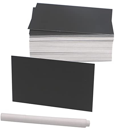 Mini Chalkboard Signs 100 PCS Rectangle Chalkboards Tags Label Cards for Wedding Party Store (3.5x2.1)