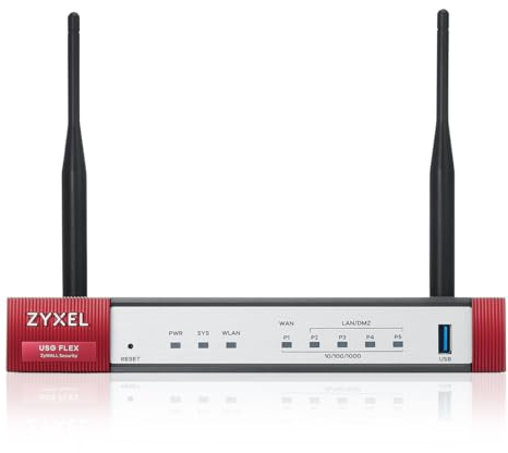 Zyxel USGFLEX50AX ZyWALL VPN Netzwerksicherheits-Firewall-Router | Nur Hardware | Integriertes Wifi 6 | Home & Small Business | Bis zu 25 Benutzer | Nebula Cloud Option
