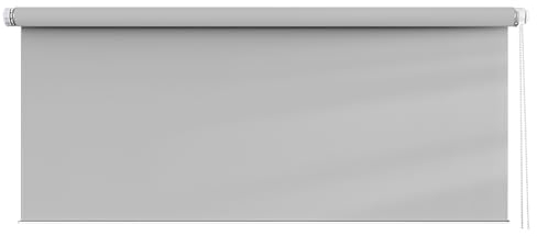 Verdunklungsrollo 40 x 60 cm, Blickdicht Sichtschutz Sonnenschutz, Thermorollo Hitzeschutz, inklusive Montagematerial, für Dachfenster, Hellgrau