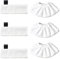 Kit de 3 Bonnettes Microfibre avec 3 Bonnettes Chiffons Microfibre, Lingette Karcher Vapeur Accessoires Set de Chiffons pour Nettoyeur Vapeur Kärcher Easyfix SC2 SC3 SC4 SC5