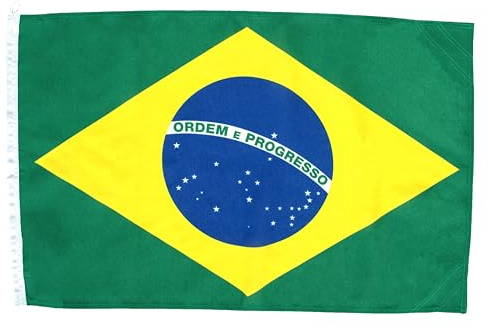 Netflags Bandiera del Brasile, 60 x 90 cm, con tessuto da 160 g/m²