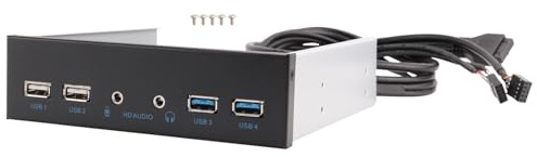 Widybord Boîtier PC de bureau 13,2 cm Panneau interne Hub USB 2 ports USB 3.0 et 2 ports USB 2.0 avec port audio HD Connecteur 20 broches