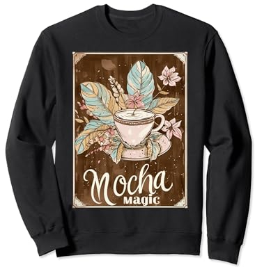 Moka Magic Vintage Tasse à café rétro aquarelle Sweatshirt