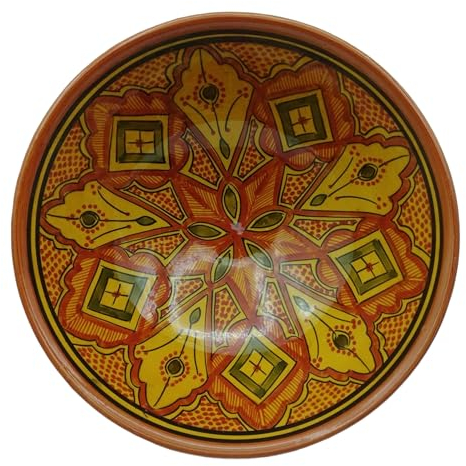 La Maison Unique 0604241211 Moroccan Moroccan Bowl Sauces Soup Sauces Ceramic Terracotta Diam. 30 cm