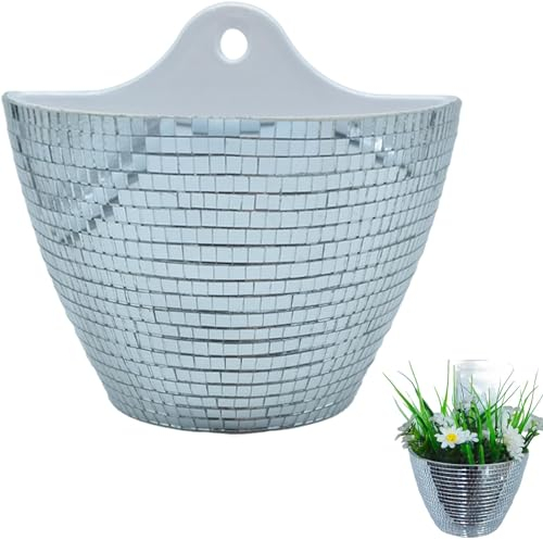 Generisch Disco-Pflanzgefäß, Disco-Wandpflanzgefäß, Wand-Blumentopf für den Innenbereich, Boho-Blumentöpfe, Disco-Kugel-Übertopf, Disco-Kugel-Blumentopf für den Innenbereich, Disco-Kugel-Vase
