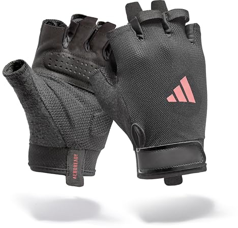 Adidas Essential Trainingshandschuhe - feuchtigkeitsabsorbierende Aeroready Technologie gepaart mit Einer äußerst komfortablen, strapazierfähigen Handinnenfläche aus Velourlederimitat