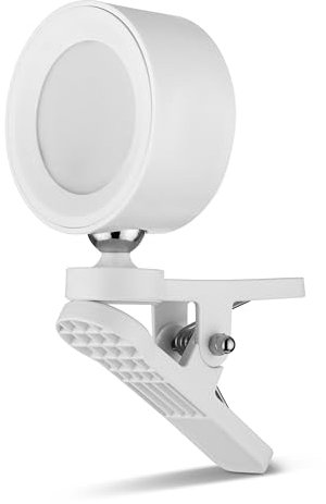 REV Lampada da parete a batteria, 150 lm, dimmerabile, girevole a 360°, lampada da parete interna senza collegamento di alimentazione, ideale per corridoio, camera da letto e soggiorno, bianco