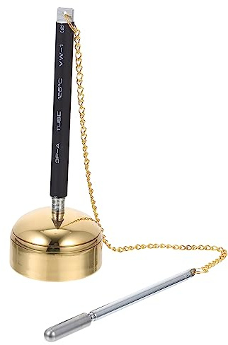 Handglockeninstrument aus Messing und Edelstahl, Silber | Meditationsraum und Raum, Tragbar mit Klarem Klang, für Energieheiler und Spirituelle Anwender
