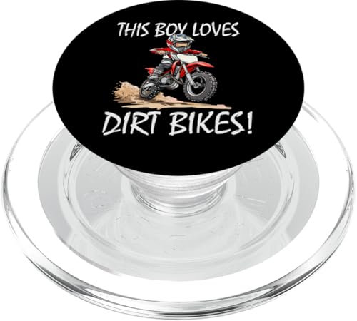 Ce garçon aime les motos tout-terrain, les motos tout-terrain pour enfants PopSockets PopGrip pour MagSafe