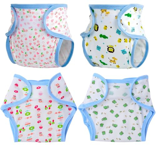 Kisangel 4 Stücke Puppe Windel Puppe Windeln Reborn Windel Tasche