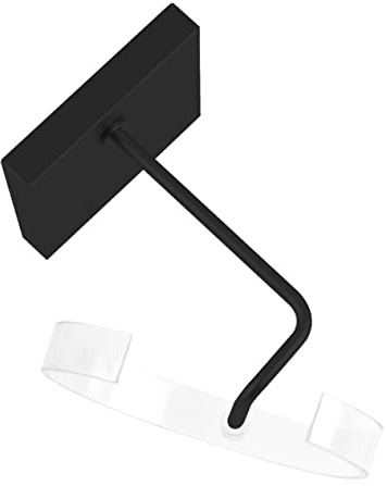 Ipetboom Uhrenständer Aus Acryl Schwarz Mit C-förmigem Metallsockel Für Uhren Oder Armbänder Präsentation Und Lagerung