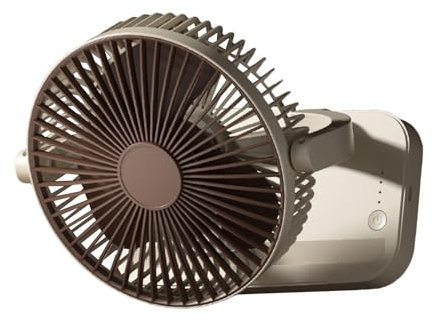 Veasbuu Ventilatore a circolazione d'aria, ventilatore da scrivania ricaricabile, 21 x 19,5 x 6 cm, impostazioni di velocità, dispositivo motore CC, ventilatore da tavolo silenzioso per casa, camera