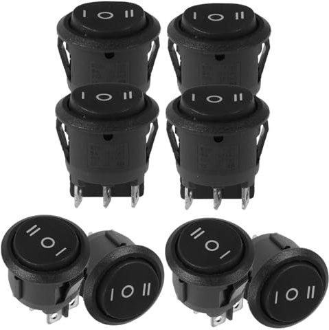 Alipis Interrupteur à Bascule à 3 Positions Lot De 8 Interrupteur En Plastique Pour Véhicule Étanche Commande Électronique Accessoires Automobiles