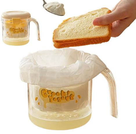 Joghurt Filter Sieb,Hausgemachter Joghurt-Filter & Trenner mit feinmaschigen Siebbeuteln | Selbstgemachter Quarkbereiter Küchenhelfer Für Familie, Erwachsene, Jugendliche & Kinder