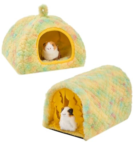 Avont 2-Pack Guinea Pig Tunnel & Hideout Bed Set