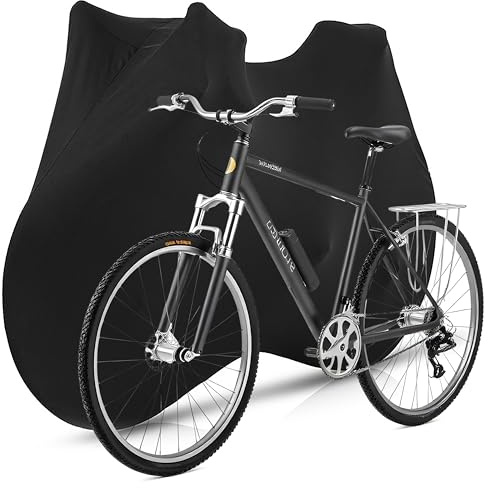 GoaePode Fahrradabdeckung Komplettumschlag mit Reißverschluss, Elastische Fahrrad Staubdichte Anti-UV Schutzhülle Fahrradschutzhülle für Mountainbike Cityrad Hülle Maschinenwaschbar, 27.5 Zoll
