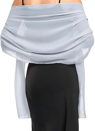 MG.Haus Stola Für Abendkleid Damen Chiffon Sommer Schal Sheer Tücher | Hochzeit Braut Schultertuch Leichter Weicher Schal Für Brautkleid Alltagskleidung Festliche