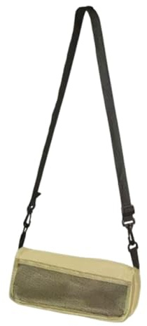 Perfeclan Camping-Falthocker, leicht zu tragen, hochwertiger, multifunktionaler, tragbarer Taschenhocker aus Oxford-Stoff zum Angeln, Garten, Wandern, Khaki